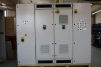 A photo of a control system panel build/install