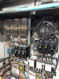 A photo of control system panel breakdown support, from EMEX Systems